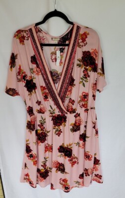 Charming Charlie Floral Dress, Size XL, NWT