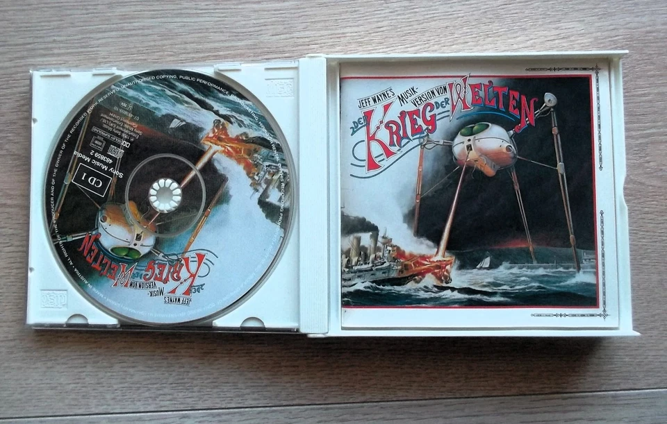 Jeff Wayne Der Krieg Der Welten Deutsche Version Curd Jürgens 2 CDs mit Booklet - Bild 2 von 4
