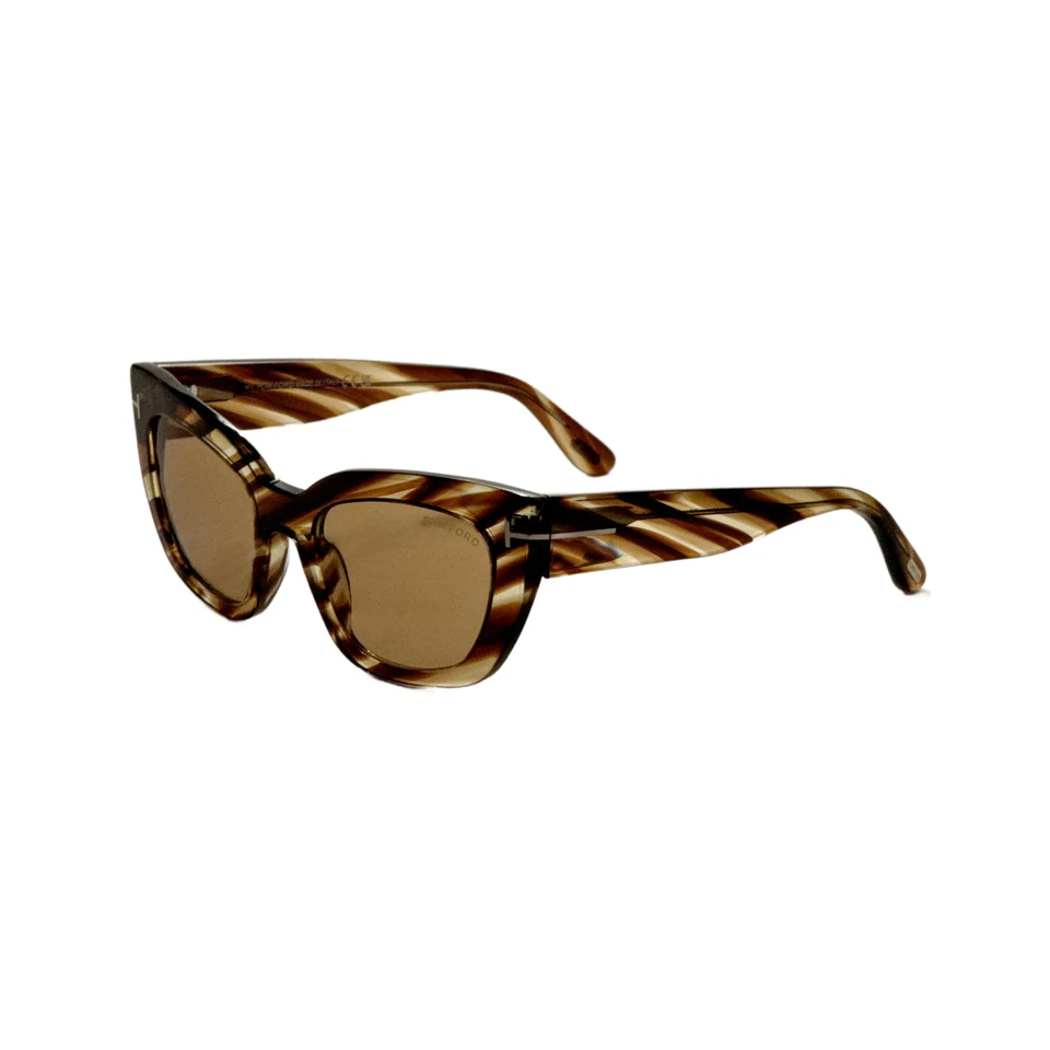 Gafas de sol Tom Ford para mujer 53 mm marrón a rayas FT1190-53E-53
