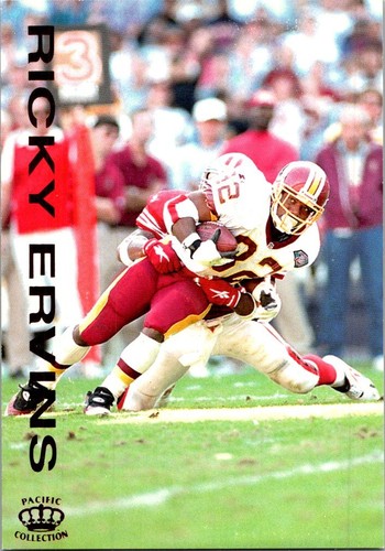 1995 Pacific Gridiron Ricky Ervins #54 card