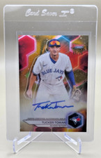 2023 Bowman's Best Tucker Toman Gold Lava Refractor Auto #/75 Toronto Blue Jays