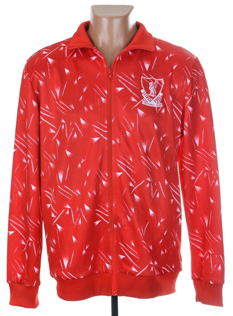 リバプール 89/90 トラックスーツ ジャケット ユニフォーム LIVERPOOL 1989/1991 TRAINING FOOTBALL JACKET JERSEY REISSUE SIZE M