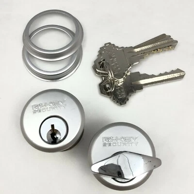 RI-KEY SECURITY New Keyed and T-Turn Mortise Cylinders 1" for Store Front Door Adams Rite Lock