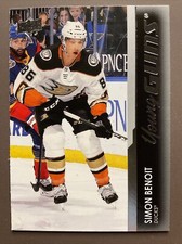 2021-22 Upper Deck Series 1 Young Guns Simon Benoit #228 Anaheim Ducks