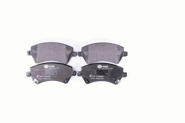 Hella 8DB 355 017-241 Bremsbelagsatz, Scheibenbremse FüR Toyota-image