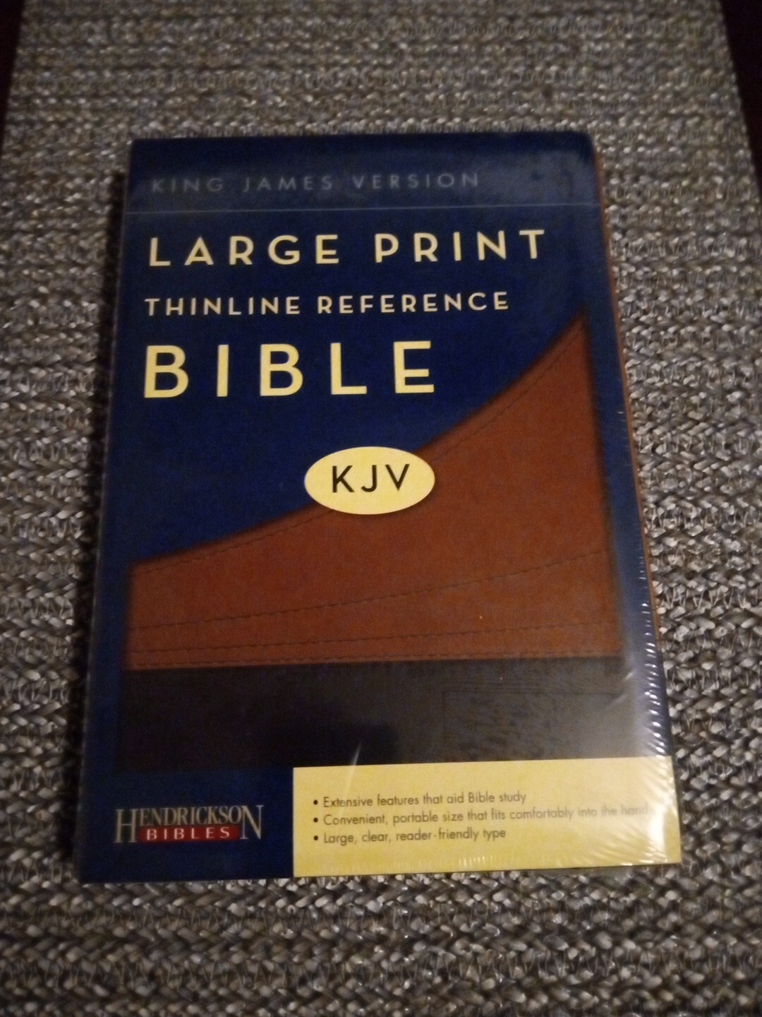 KJV Large Print Thinline Reference Bible Imitation Leather Hendrickson 2010