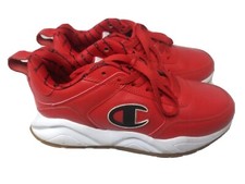 Champion Scarlet Red 93Eighteen Big C Sneakers Boys Size 5 Y Shoes