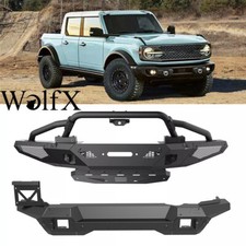 Frontrear Bumper For 2021-2026 Ford Bronco Heavy Duty Steel Diy Detachable Net Frontrear Bumper For 2021-2026 Ford Bronco Heavy Duty Steel Diy Detachable Net