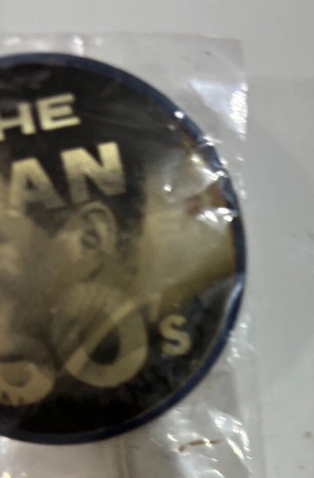 BOTÓN PINBACK POLÍTICO JOHN F. KENNEDY PRESIDENCIAL VINTAGE 3,0 PULGADAS COMO NUEVO Foto 2 de 4