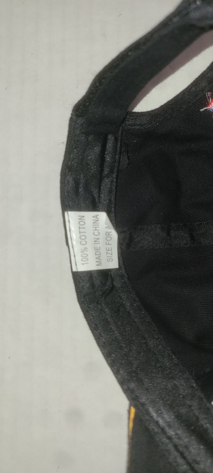 NRA Hat Cap Adjustable Strapback w Flag Black - image 5