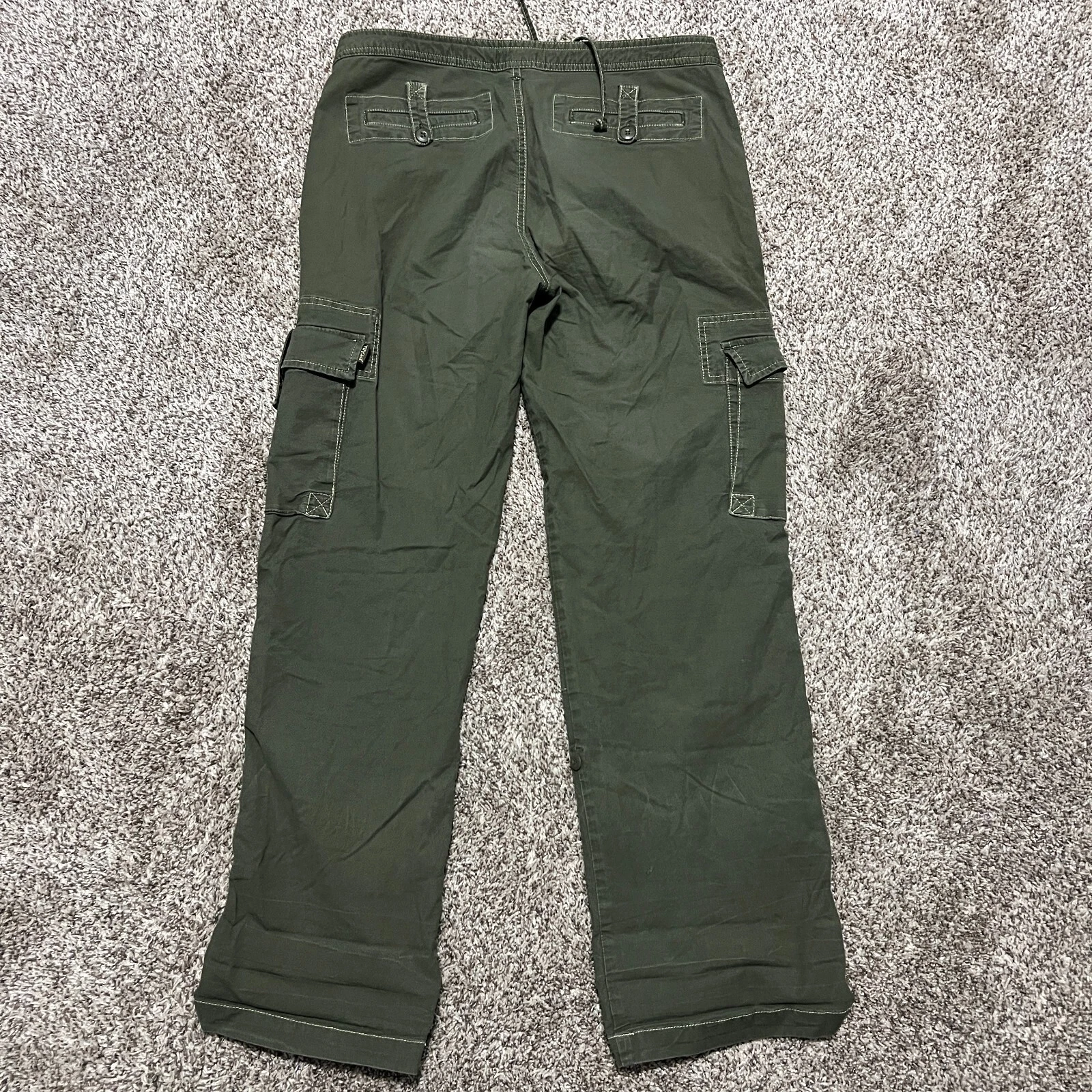 prana outdoor cargo roll up low rise pants
