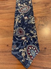 Stafford 100% Silk Geometric Foulard Medallion Tie Made In USA