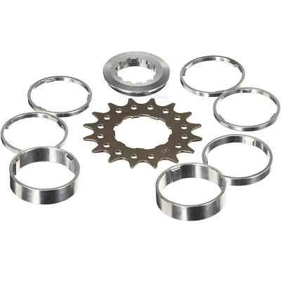 POINT SINGLESPEED KIT 17 ZÄHNE ADAPTER 3/32'' ZAHNKRANZ 18T FREILAUF KASSETTE MTB