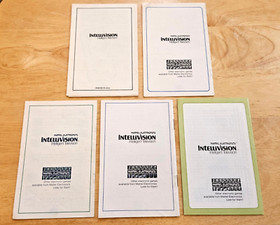 Intellivision - Lock Chase, Tron Deadly Discs, Utopia Maze Armor (ALL 5 Manuals)