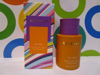 RELEVANT YOUR SKIN SEEN ~ SOL TONE RESURFACE & GLOW SOLUTION ~ 5 OZ