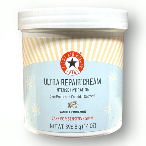 First Aid Beauty Ultra Repair Cream Intense Hydration Vanilla Cinnamon 14 Oz - Picture 1 of 4