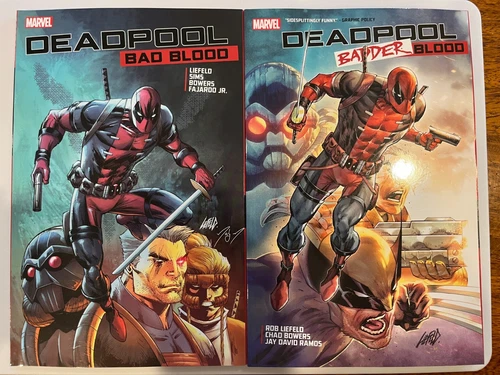 Deadpool Bad Blood & Badder Blood TPB set NEW UNREAD Rob Liefeld