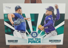 2023 Topps Series 1 Robbie Ray & Luis Castillo  One-Two Punch 12P-24 Mariners