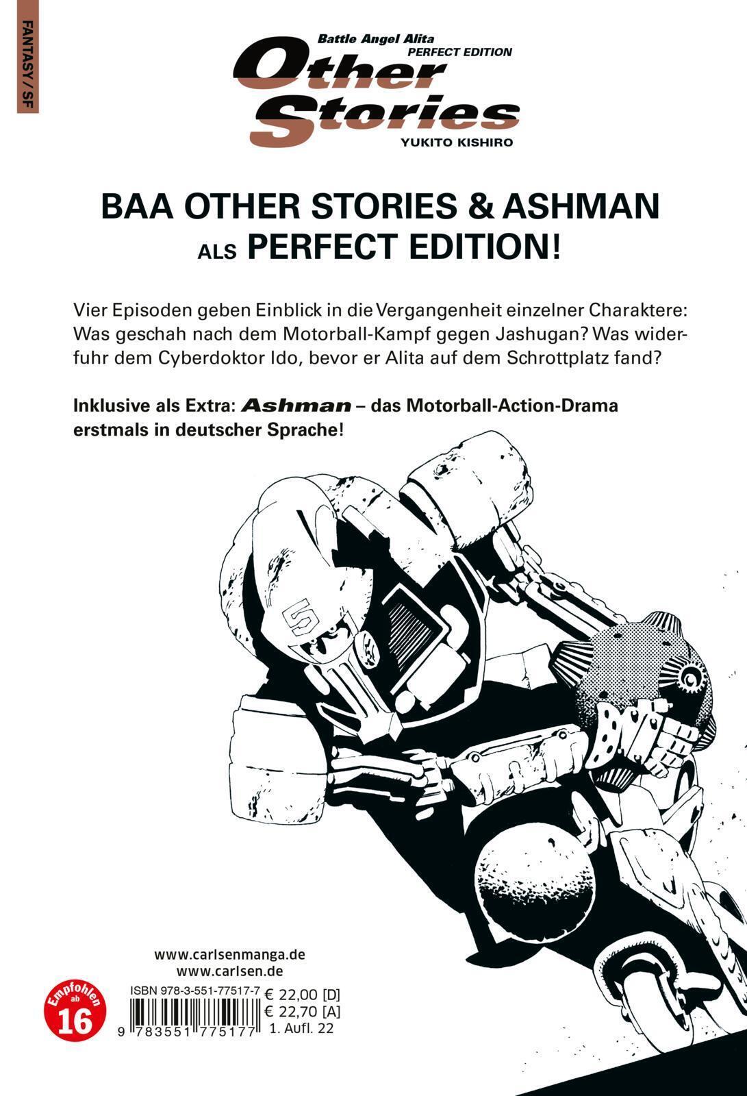 Thumbnail - Battle Angel Alita - Other Stories - Perfect Edition | Yukito Kishiro