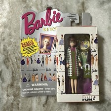 NIB 1995 Barbie Key Chain Poodle Parade Barbie 705-0 in Original Packaging