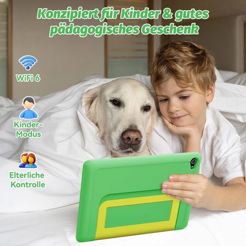 Kinder Tablet 10 Zoll Android 14 Tablets für Kinder 3-12 14+64GB mit Stoßfest - Bild 5 von 7
