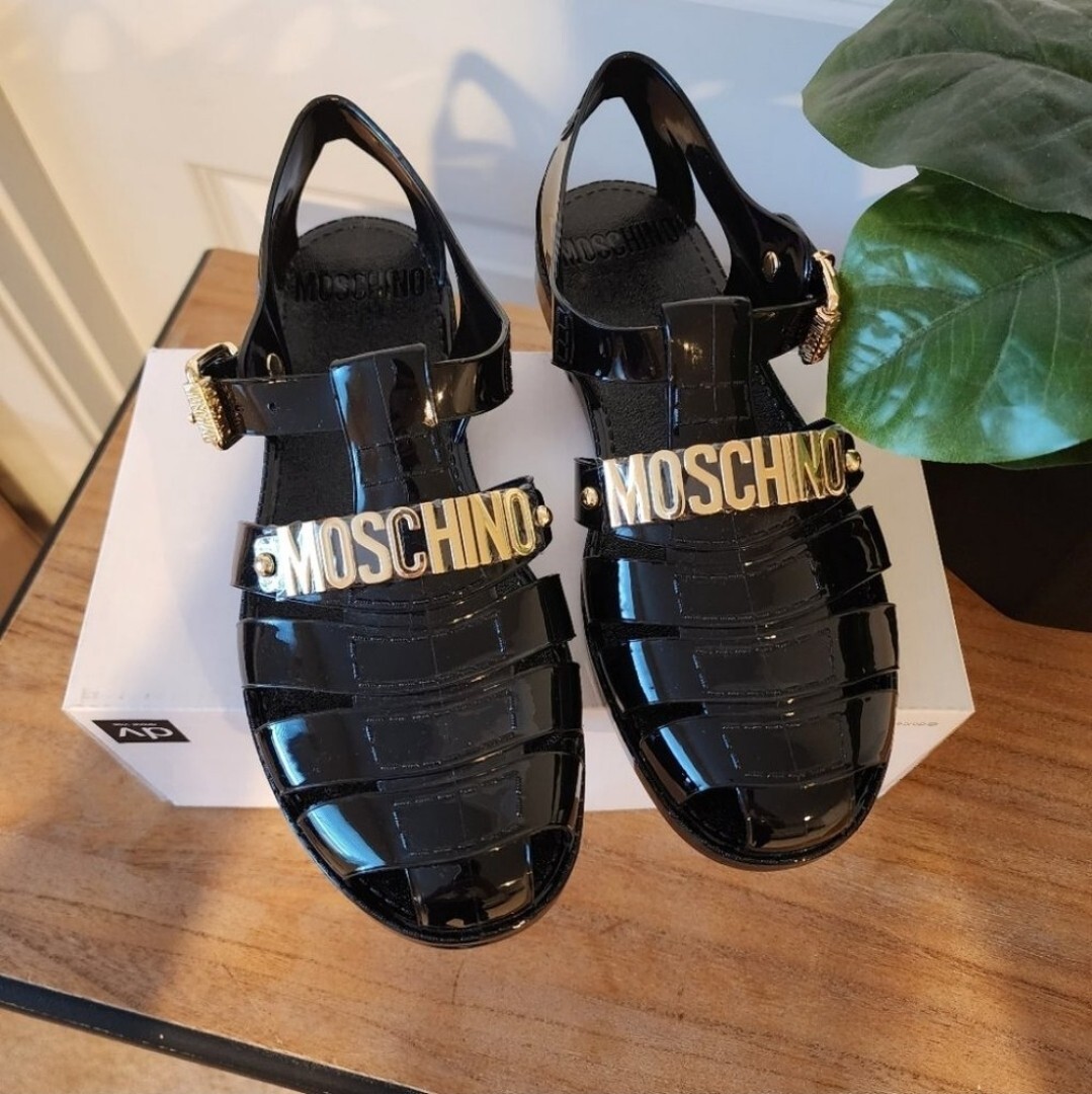 love moschino jelly sandals