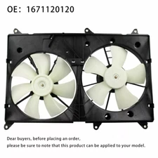 Radiator Condenser Fan Assembly For 01-07 Toyota Highlander 2.4L 3.3L W/Blade