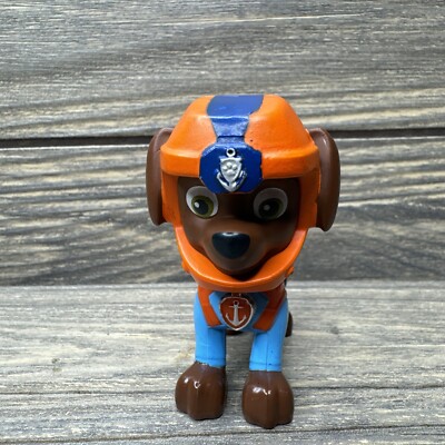 Nickelodeon Paw Patrol Zuma Brown Dog Orange Blue Suit Helmet