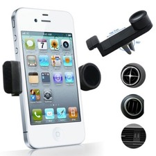 Car Mount Air Vent Holder Swivel Cradle Strong Grip for Cell Phones