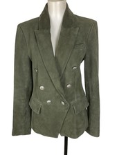 L’agence Kenzie Leather Blazer Retail $1,395.00 Sz 4