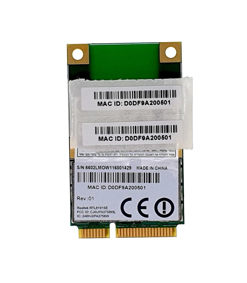 Realtek RTL8191SE Mini Card Wireless Wi-Fi Network PCI-E 802.11b/g/n 2.4GHz F... - Bild 3 von 4