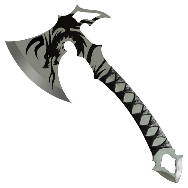 Outdoor Pratice Target Throwing Axe Shadow Dragon Stainless Steel Sling