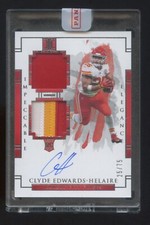 2020 IMPPECABLE CLYDE EDWARDS-HELAIRE RPA RC AUTOGRAPH JERSEY# 25/75 CHIEFS RC