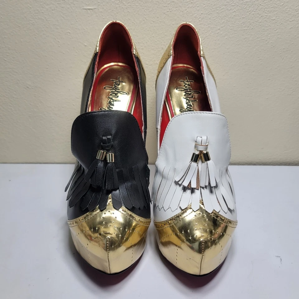 Zapatos de tacón alto Taylor Says Rummy de cuero talla 8,5 Foto 3 de 4