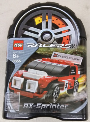 LEGO Racers 8655 RX-Sprinter NEW! Red Rally Race Car Garage Case
