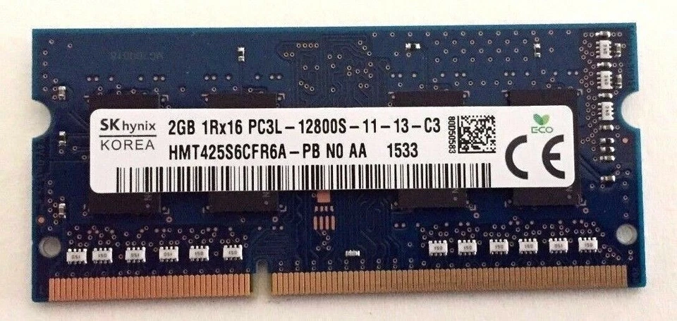 Módulo de memória TX3GV Dell 2GB SODIMM 204 pinos para Inspiron 15 5558 - Imagem 4 de 4