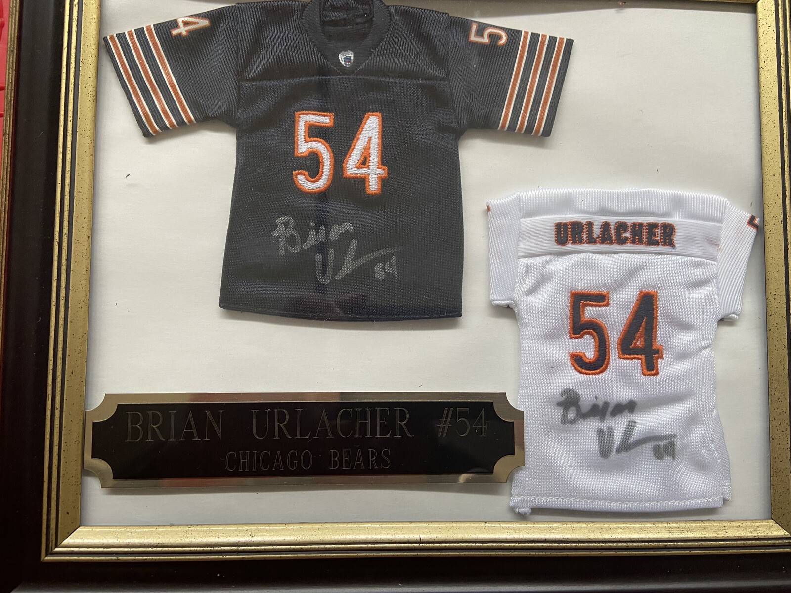 brian urlacher signed mini jersey Framed Rare Item eBay