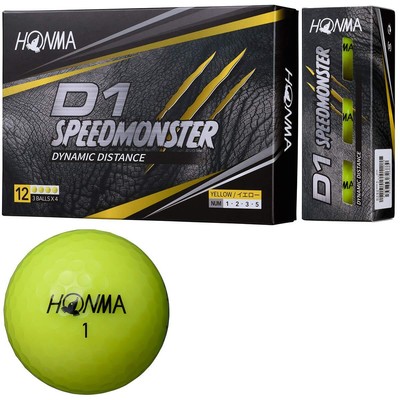 Honma Golf HONMA Ball D1 Speed   Monster Ball 5 Dozen Set 5 Dozen (60 Pieces) Ye