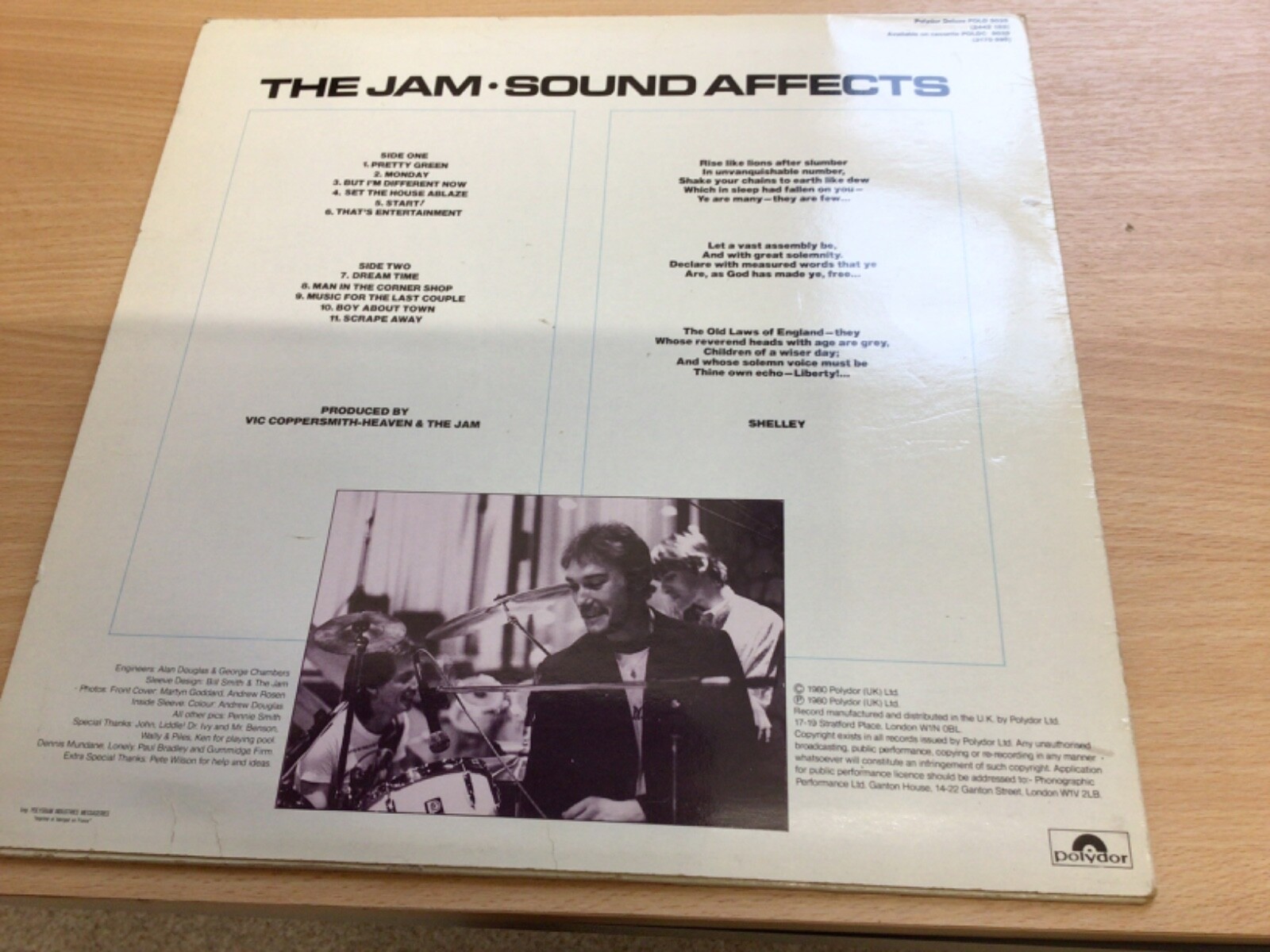 Vinyl record LP The Jam Sound Affects Polydor POLD 5035 (2442 183) eBay
