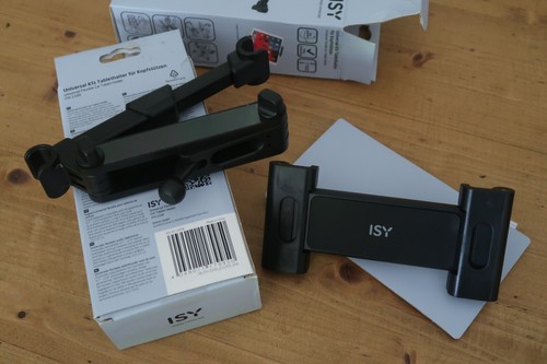 ISY ITH-1000 Universal Kfz Tablethalter für Kopfstützen für 4.7 bis 12.9 Zoll - Bild 3 von 3