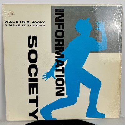 Information Society - Walking Away 12'' (1988) Tommy Boy TB 919 VG+ In Shrink