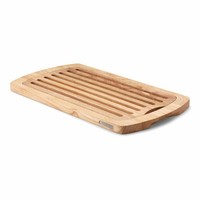 Continenta Brotschneidebrett Schneidebrett KüChenbrett Gummibaumholz 45 X 26 Cm