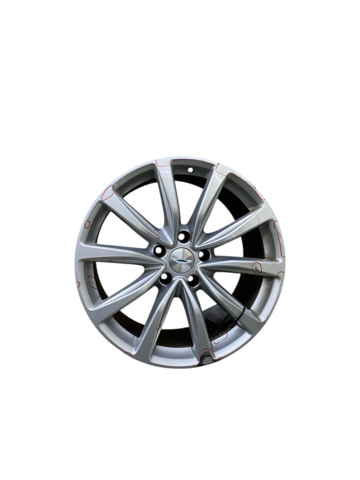 2022 Aston Martin vantage 20x11 Rear 5 V-spoke Wheel Rim *Curb Rash*