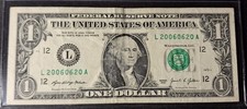 June 20th, 2006 $1 Birthday Note Trinary. 20060620