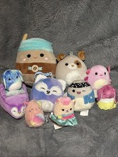 Squishmallows Bundle Plush Lot Of 9 Pieces Sm...