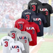  HOT DEAL - Bryce Harper 3 USA Baseball Team Name  Number For Fans Fastship