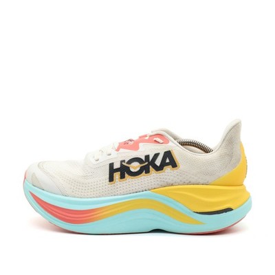 Hoka One Damen Skyward X Sportschuh Weiß Gelb Blau Gepolstert Laufschuhe EU 42
