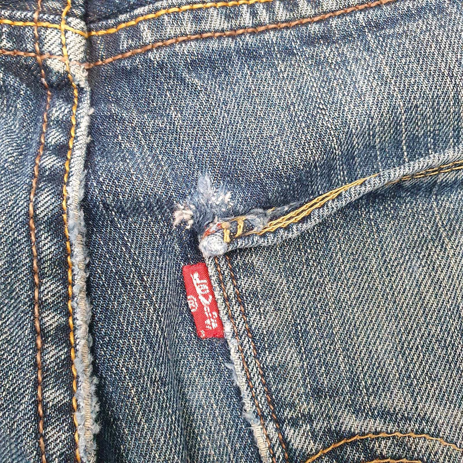 LEVIS 511 Slim Jorts Blue Denim Jeans Cotton Shorts Mens W30 image 4