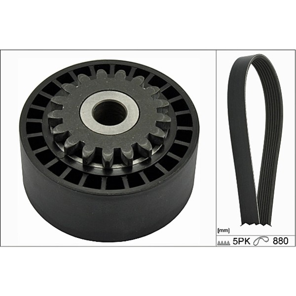 INA 529 0172 10 Keilrippenriemensatz FüR Renault Twingo Clio Kangoo B C57 5 357-image