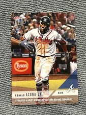 2018 Topps Now MLB RECORD Ronald Acuna Jr. ROOKIE CARD Atlanta Braves RC :. rookie card picture